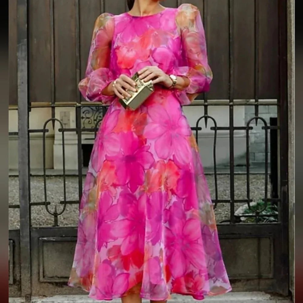 STYLEWE. Floral Dress. Size: L. - Picture 5 of 7
